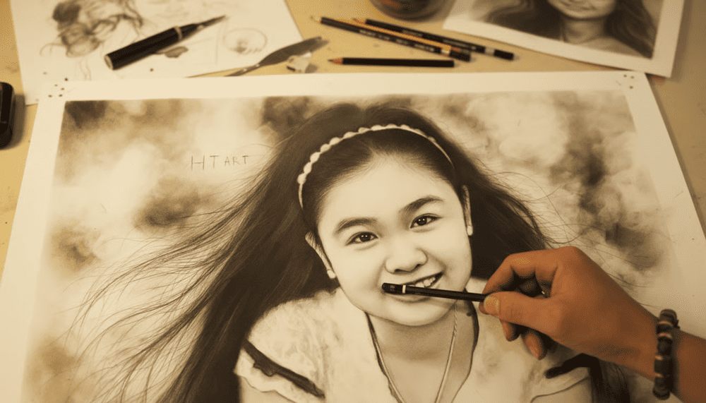 Some hyper-realistic portraits by the renowned artist Le Vu, based in Nha Trang